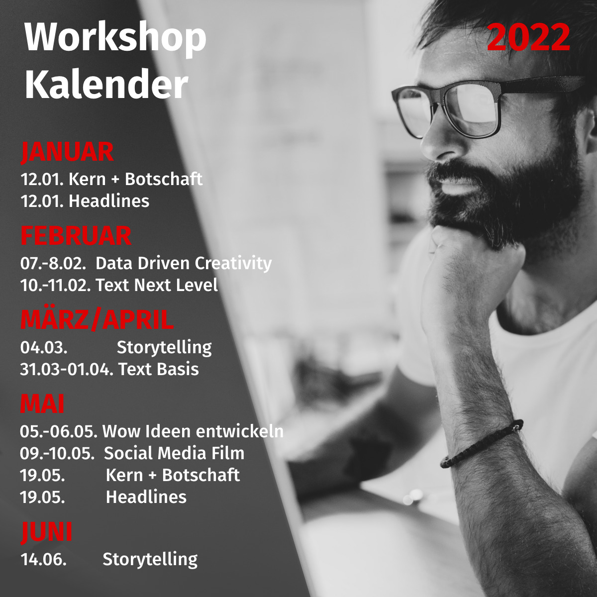 Workshop Kalender 2022 – 4